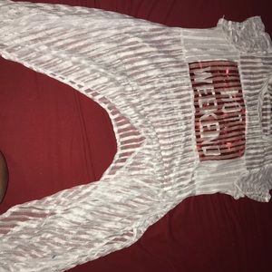 Hot weekend see through hang shirt